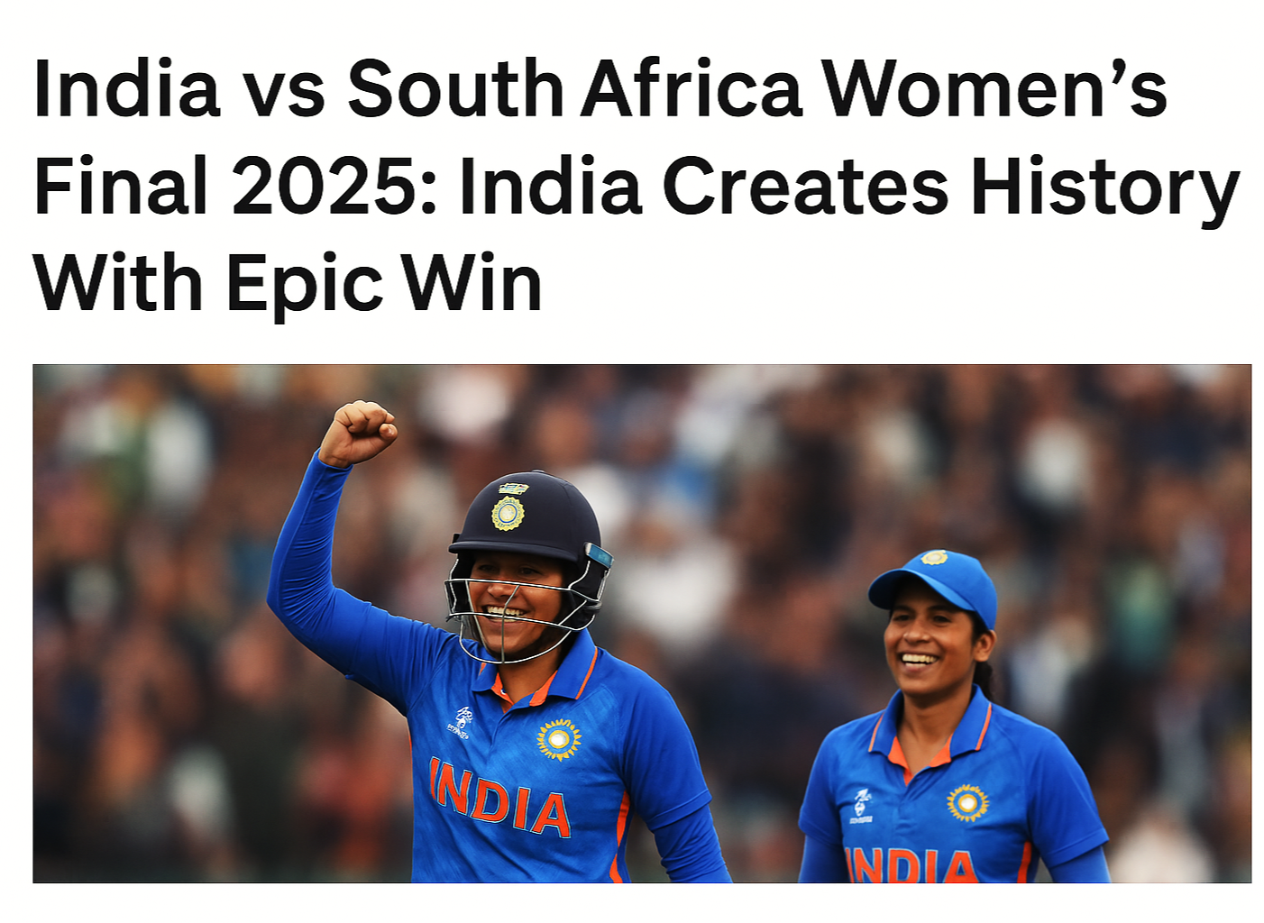Shafali Verma celebrating half-century in 2025 Women’s World Cup final vs South Africa